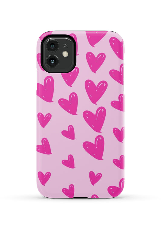 DOODLE HEARTS - HARD CASE