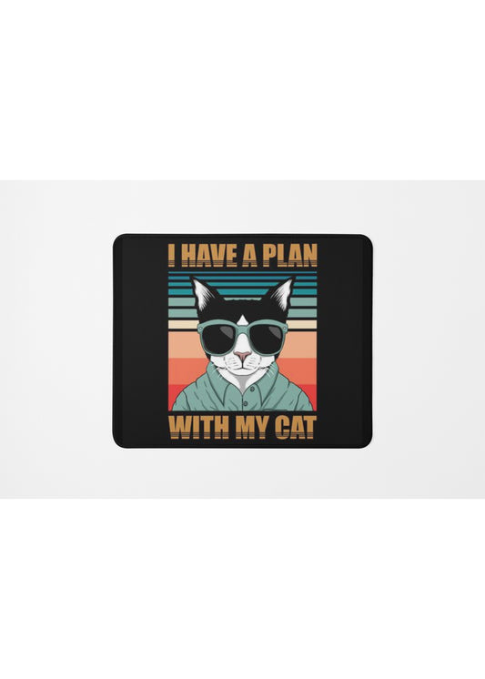 PLAN WITH MY CAT MOUSE PAD