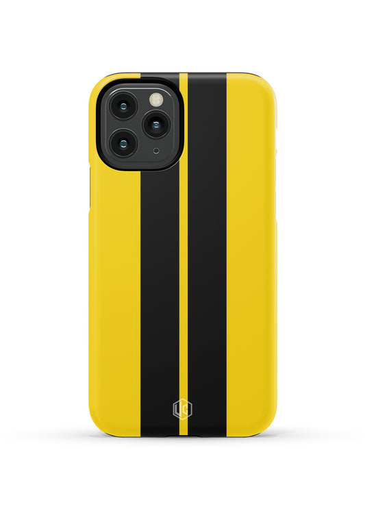 YELLOW BLACK STRIP HARD CASE