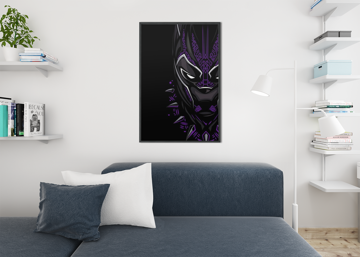 BLACK PANTHER WALL ART